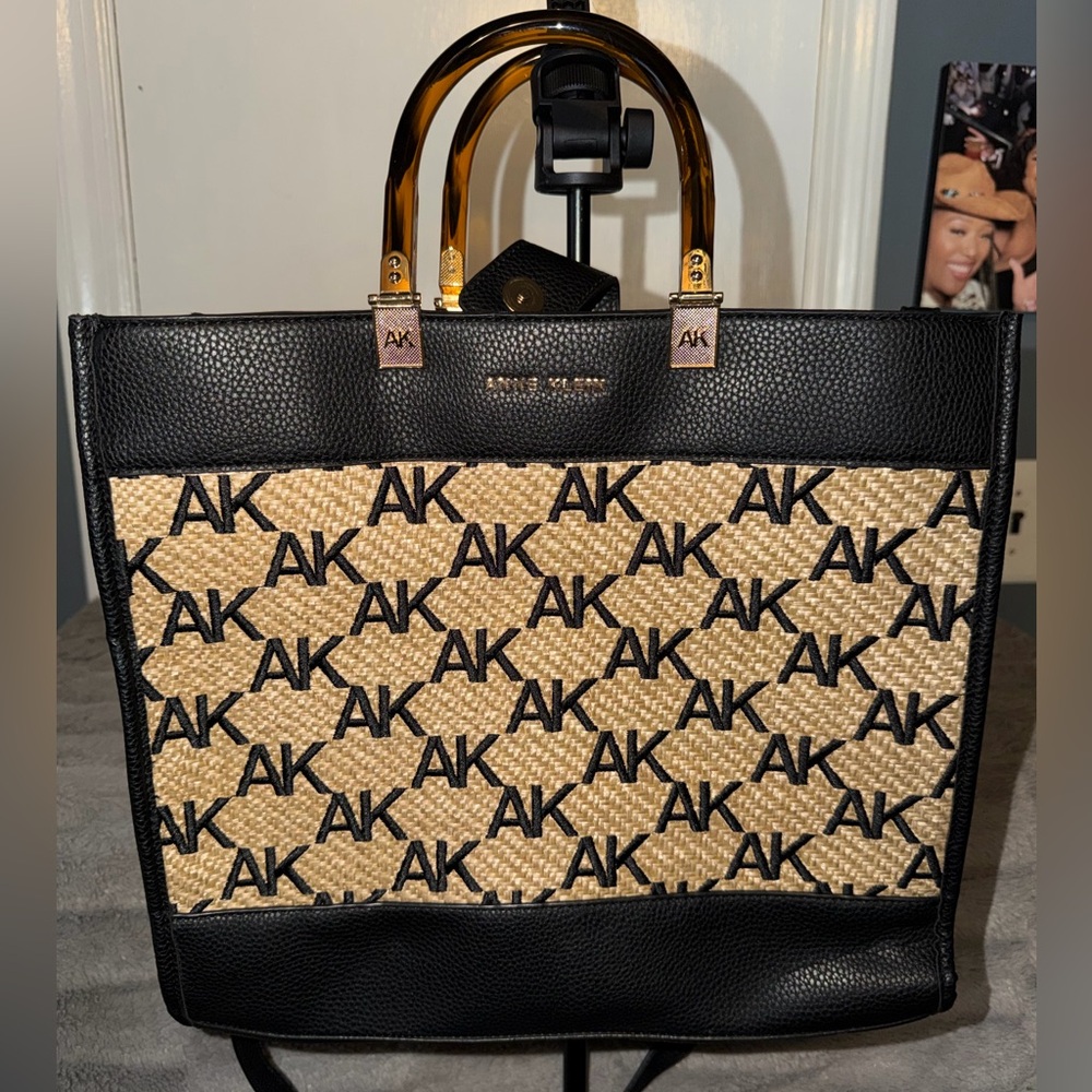 Anne Klein Embroidered Logo Tote